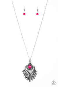 Inde-Pendant Idol Pink Necklace