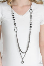 Load image into Gallery viewer, Modern Girl Glam Black Crystal Necklace
