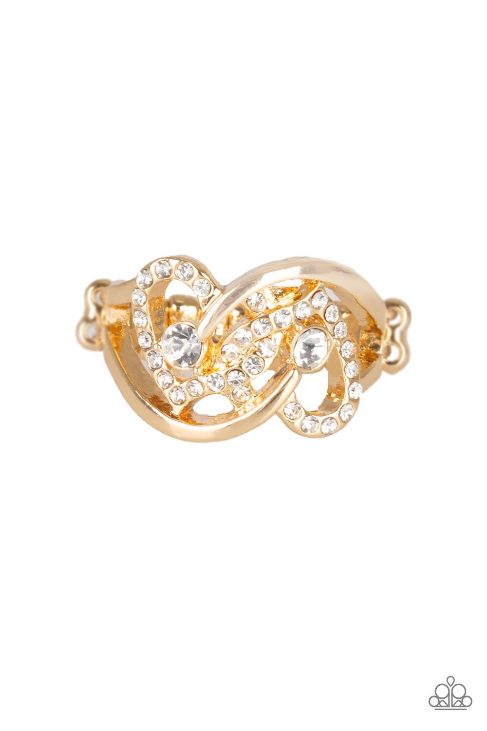 Have The World On  Heart String Gold Ring