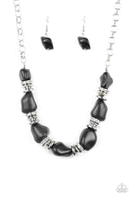 Load image into Gallery viewer, Stunningly Stone Age Black Necklace
