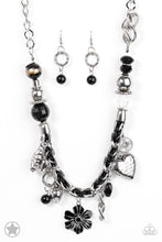 Load image into Gallery viewer, Charmed I Am Sure Black Necklace
