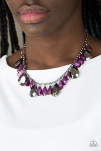 Hurricane Season Purple Necklace