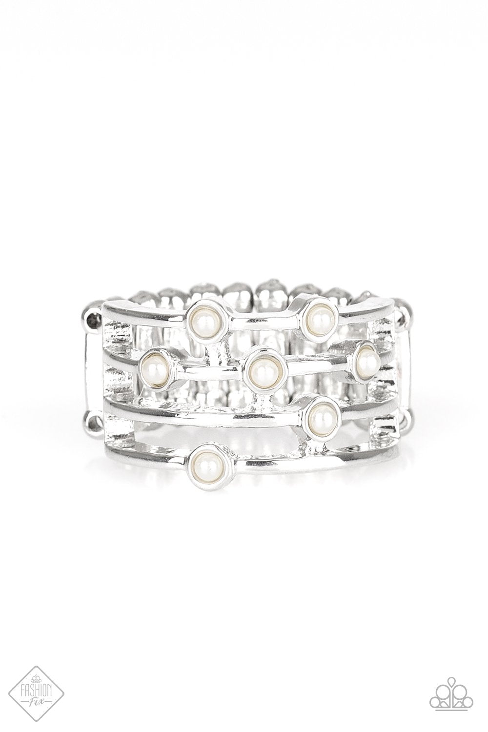 Make Way For Broadway White Pearl Ring