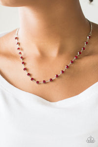 Party Like A Princess Necklace Red