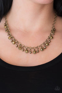 City Couture Necklace Brass