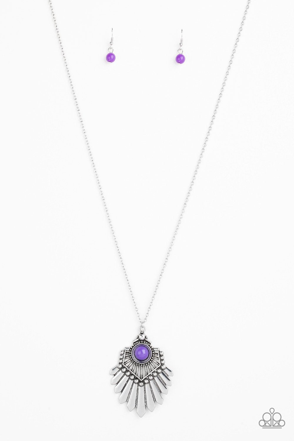 Inde Pendant Idol Purple Necklace