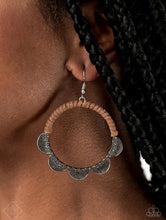 Load image into Gallery viewer, Tambourine Trend - Brown Earring
