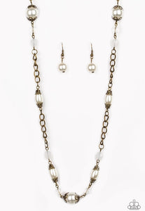Magnificently Milan Necklace Brass