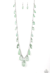 Glow and Steady Wins The Race Green Necklace