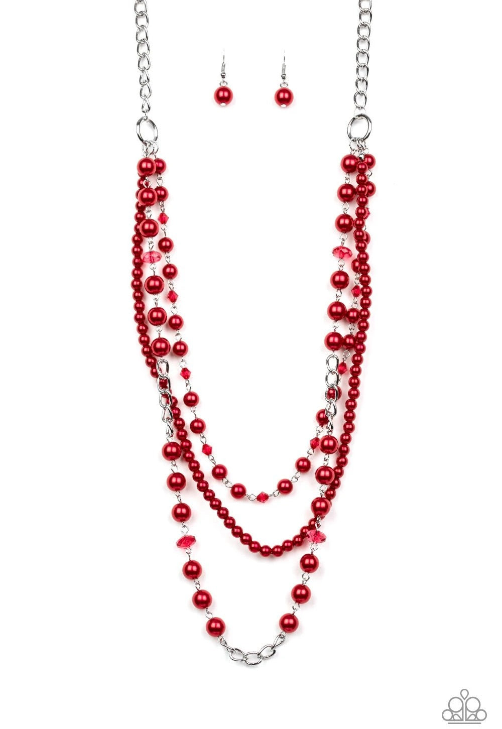 New York City Chic Red Necklace