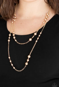 Pearl Promenade Necklace Gold