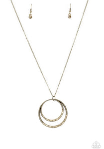 Front And Epicenter Necklace Brass