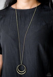 Front And Epicenter Necklace Brass
