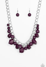 Load image into Gallery viewer, Gorgeously Globetrotter Purple Necklace
