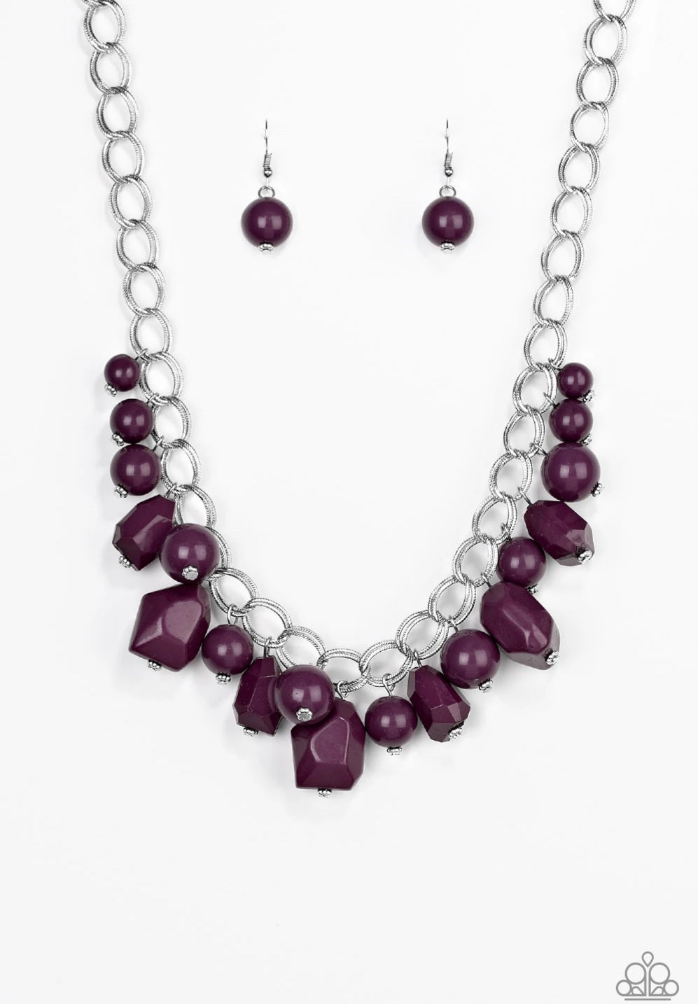 Gorgeously Globetrotter Purple Necklace