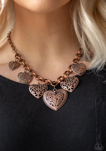 Love Lockets Copper Necklace