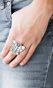 Sky High Butterfly Silver Ring