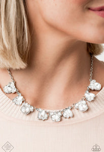 Bling To Attention White Necklace
