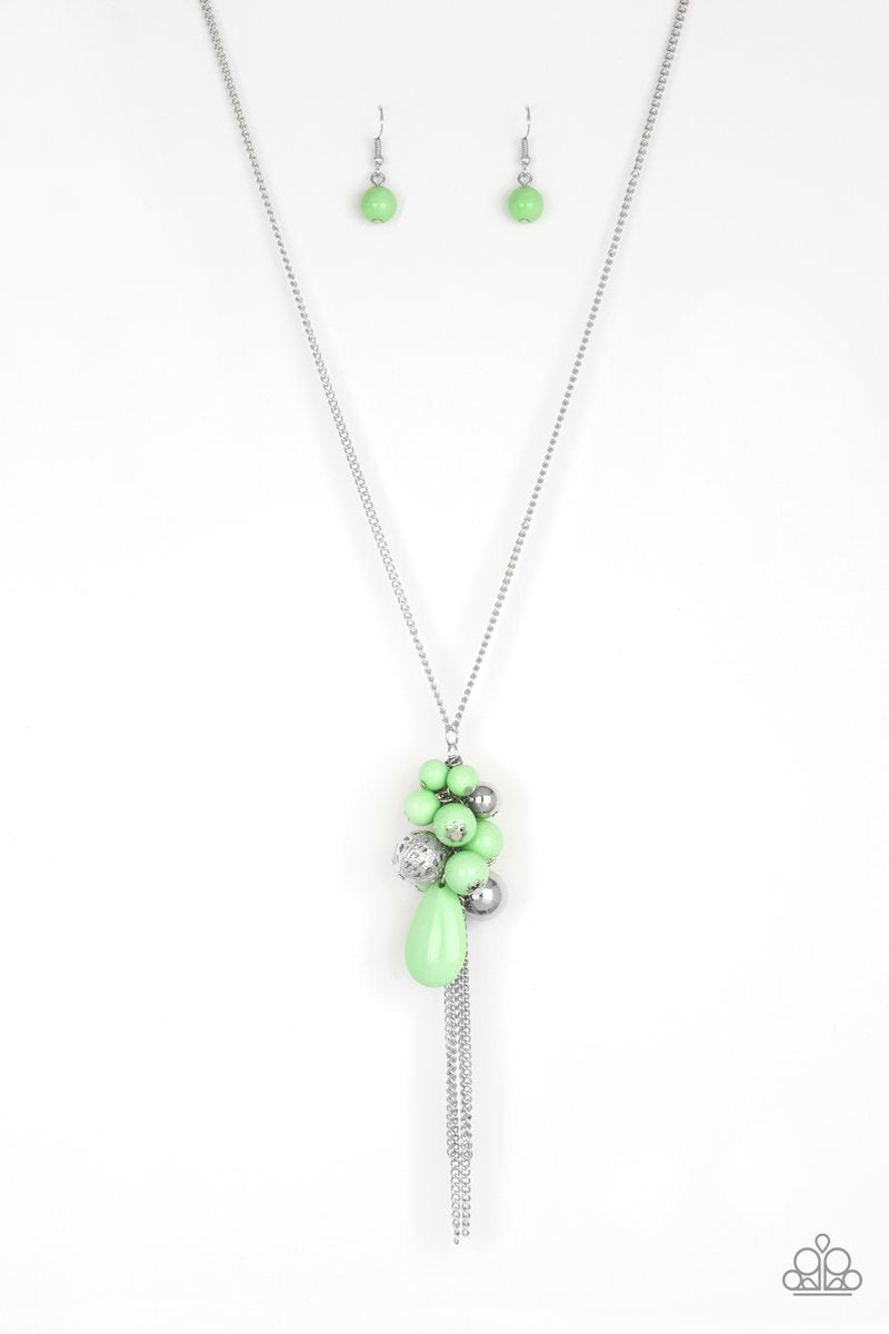 It's A Celebration Green Necklace