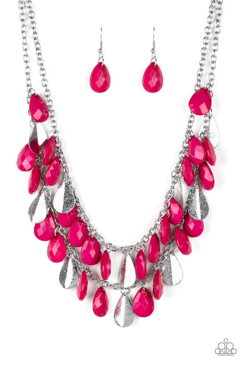 Life Of The Fiesta Necklace Pink