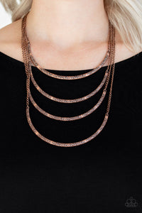 It Will Be Over Moon Copper Necklace