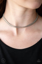 Load image into Gallery viewer, If You Dare Silver Chokernacklace
