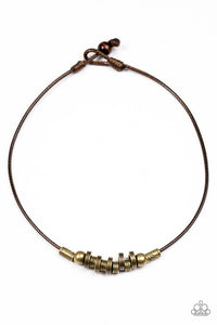 Ancient Canyon Urban Brass Necklace