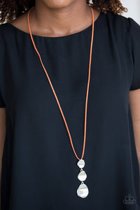 Embrace The Journey Orange Necklace