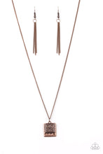 Load image into Gallery viewer, Back Square Copper Necklace
