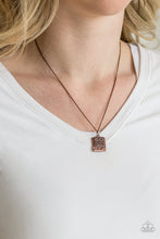 Load image into Gallery viewer, Back Square Copper Necklace
