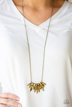 Load image into Gallery viewer, Crowing Moment Brass Necklace
