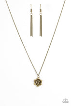 Load image into Gallery viewer, Primrose Path Brass Necklace
