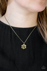 Primrose Path Brass Necklace