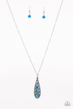 Load image into Gallery viewer, Teardrop Treasure Necklace Blue
