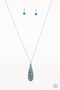 Teardrop Treasure Necklace Blue