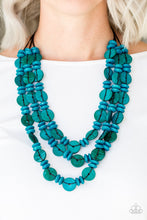 Load image into Gallery viewer, Barbados Bopper Blue Necklace
