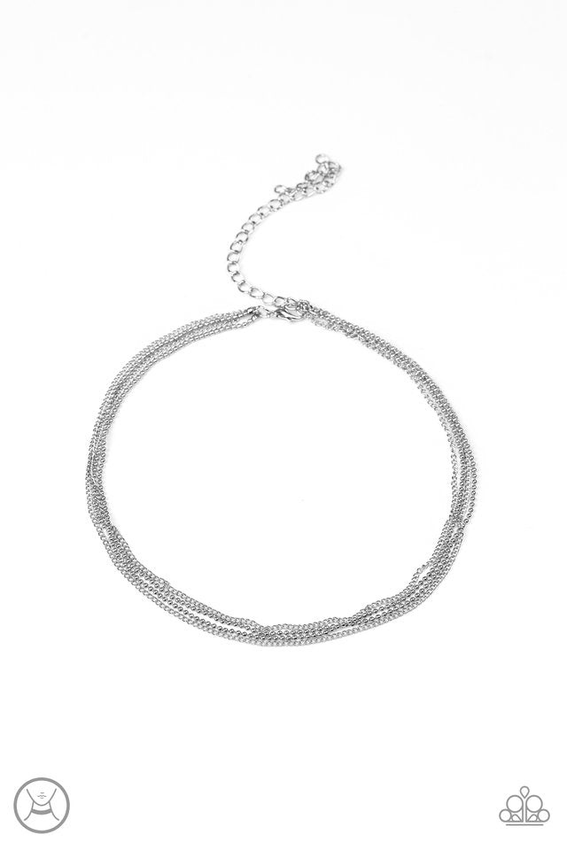 If You Dare Silver Chokernacklace