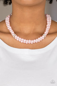 Put On Your Party Dress Pink Pearl Necklace