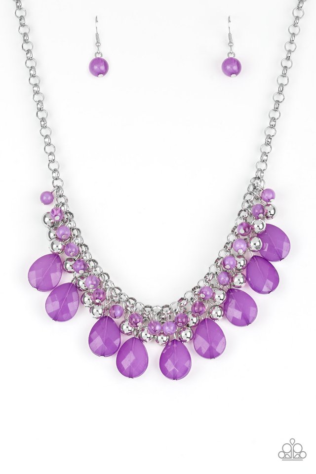 Trending Tropicana Purple Necklace