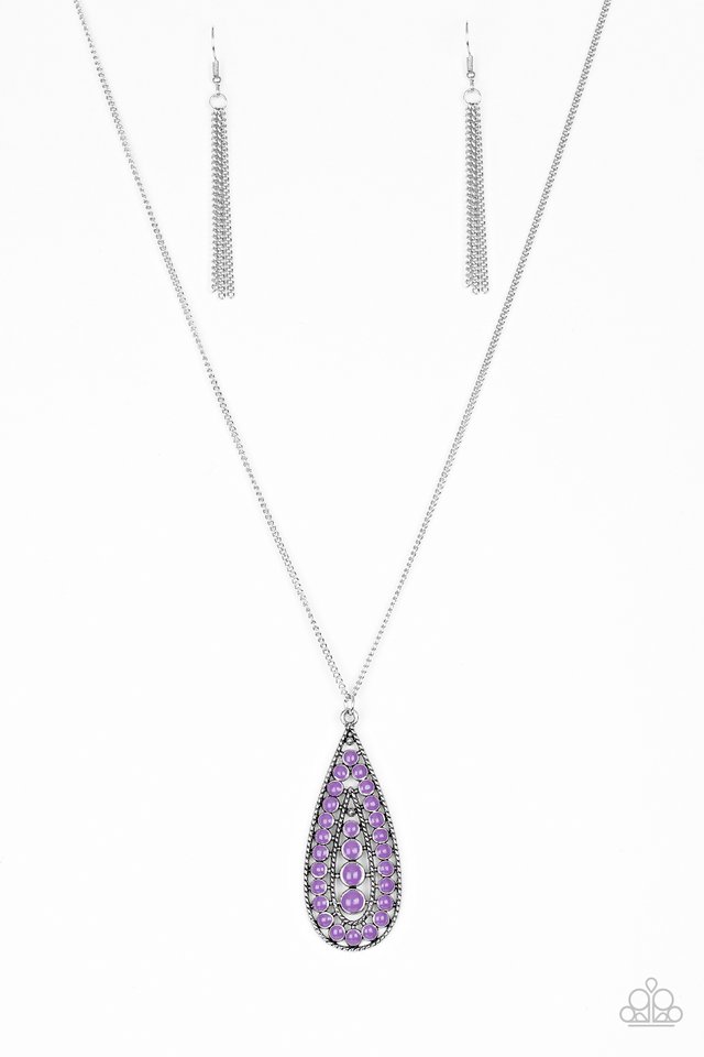 Tiki Tease Purple Necklace