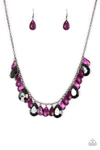 Hurricane Season Purple Necklace