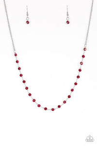 Party Like A Princess Necklace Red