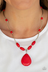 Explore The Elements Red Necklace