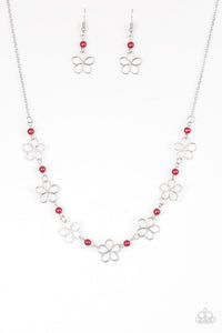 Always Abloom Red Necklace