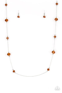 Champagne On The Rocks Brown Necklace