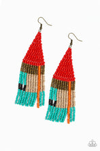 Load image into Gallery viewer, Red,Brass,Orange,Blue,Black And Brown Seed Bead
