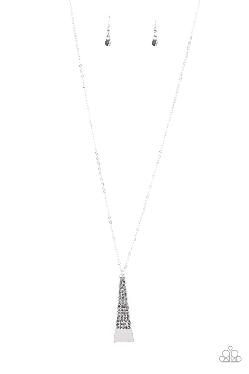 Prized Pendulum Silver Necklace