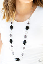 Load image into Gallery viewer, Shimmer Simmer Black Necklace
