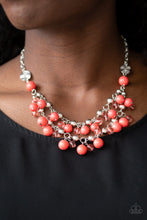 Load image into Gallery viewer, Seaside Soiree Orange Necklace
