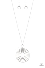 Load image into Gallery viewer, Running Circles In My Mind Silver Necklace
